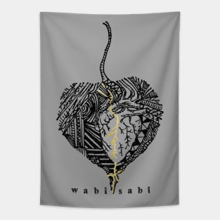 Nature Heals Wabi Sabi Kintsugi Heart Tapestry