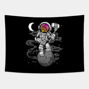 Astronaut Selfie HEX Coin To The Moon Crypto Token Cryptocurrency Wallet Birthday Gift For Men Women Kids Tapestry