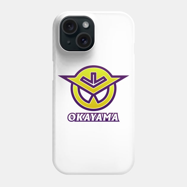 Okayama Prefecture Japanese Symbol Phone Case by PsychicCat