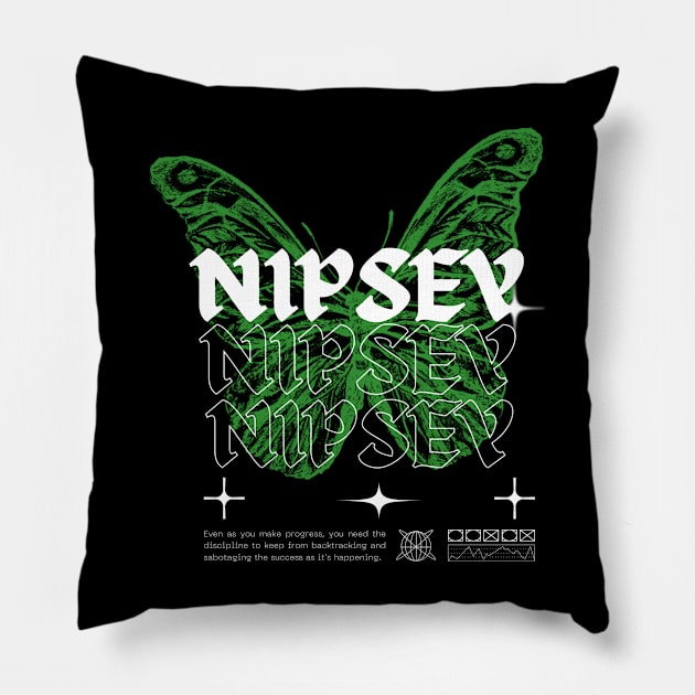 Nipsey // Butterfly Pillow by Saint Maxima