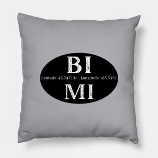 BI, MI Beaver Island lighthouse, Michigan - Beaver Island archipelago in Lake Michigan - America's Emerald Isle Pillow