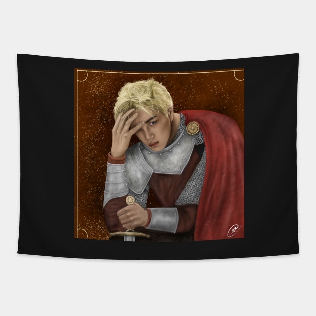 Kai (EXO) as a Knight Tapestry by dangerbeforeyou