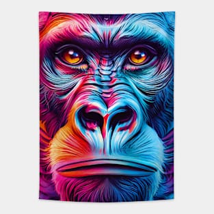 Gorilla Face - Gorilla Art - Gorilla Head Tapestry