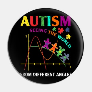 Autism Seeing The World From A Different Angel Puzzles Gifts Pin