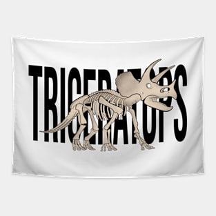 Triceratops Skeleton Dinosaur Tapestry