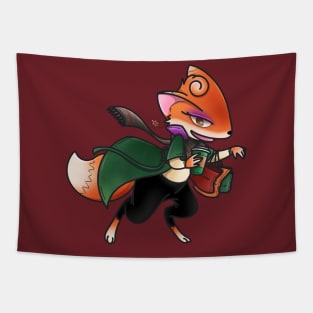 Fall Shopping Fox Tapestry