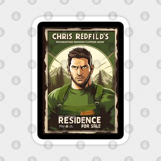 Chris Redfield s mansion flipping show - Residence for Sale Magnet by LazyBones