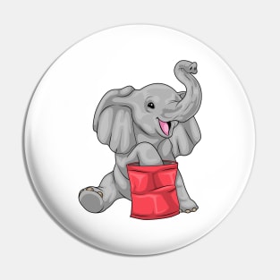 Elephant Chips Pin