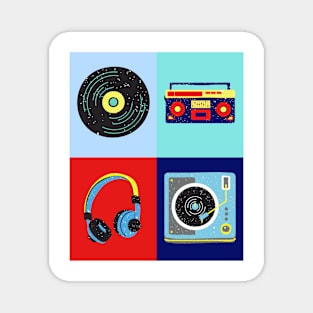 Vintage DJ Pop Art - Art of DJ Magnet