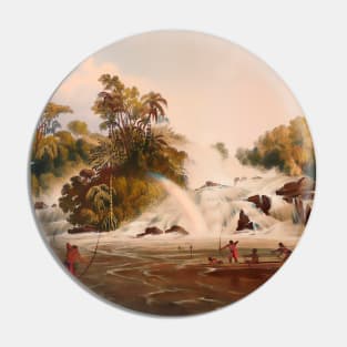 Indigenous people fishing in the river Pin