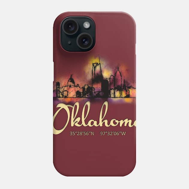 Oklahoma City Phone Case by DimDom