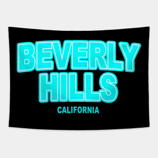 Beverly Hills California Blue Tapestry