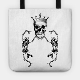 Skull King and Dancing Skeletons Tote