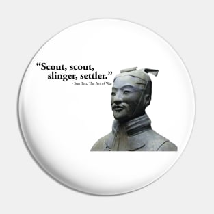 Civilization Sun Tzu Funny T-Shirt Pin