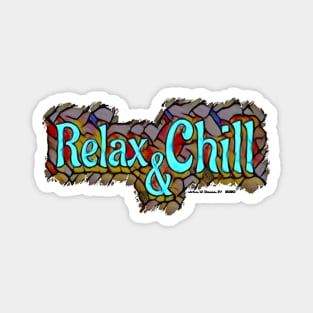 Relax And Chill Logo Magnet