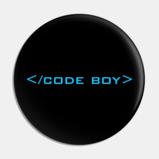 Code boy Pin