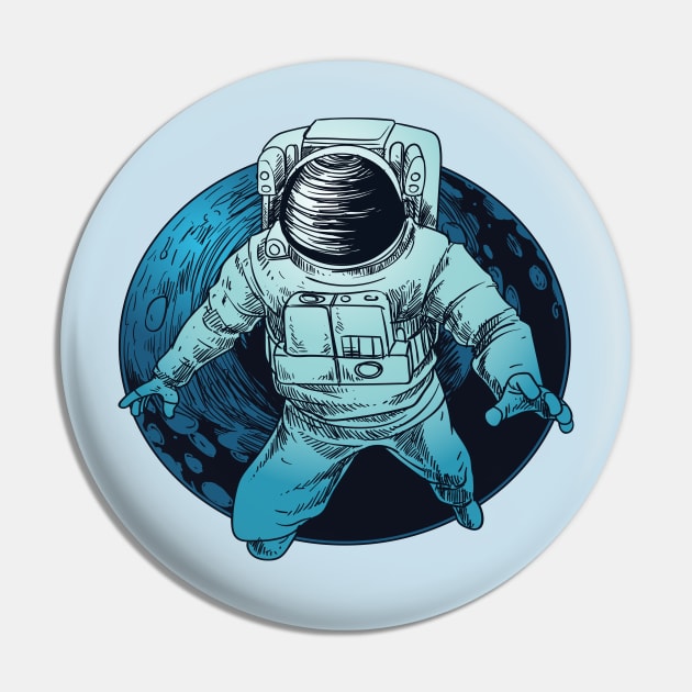 Astronaut Pin by Mako Design 