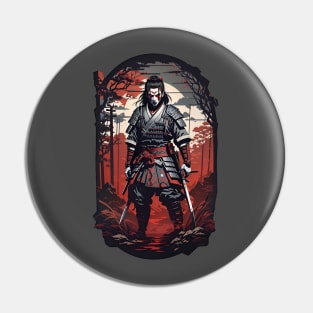 samurai zombie Pin