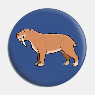 Saber-tooth Tiger - Cute cartoon Smilodon Pin