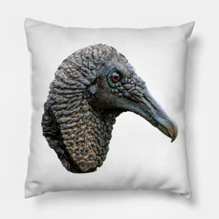 Judgemental Black Vulture Pillow