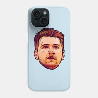 Luka Doncic Comic Head Phone Case