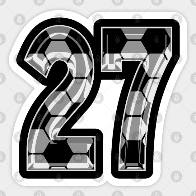 Soccer Number 27 Soccer Jersey #27 Soccer Mom Player Fan - Soccer Number -  Pin