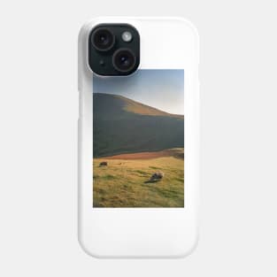 Sheep Grazing on the Mountain Phone Case