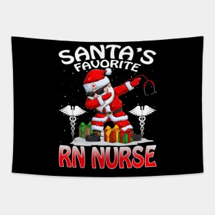 Santas Favorite Rn Nurse Christmas T Shirt Tapestry