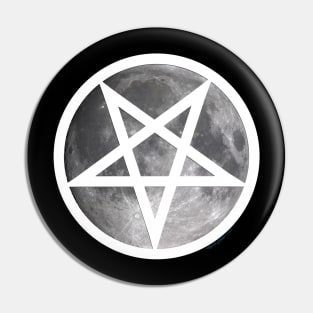 The Moon - Pentagram - Pagan Goddess Pin