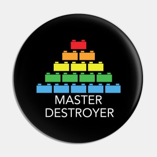 Master Destroyer Lego Brick Black Pin