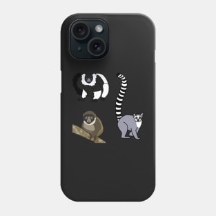 Lemurs - Mini Sticker Pack Phone Case