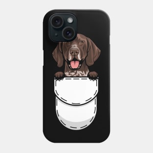 Funny German Shorthaired Pointer Pocket Dog Phone Case