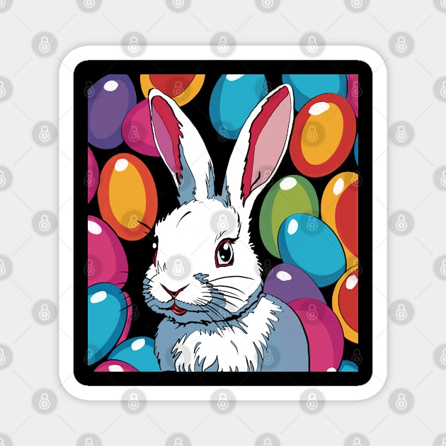 MmEaster Rabbit Magnet by Simoes Artistry