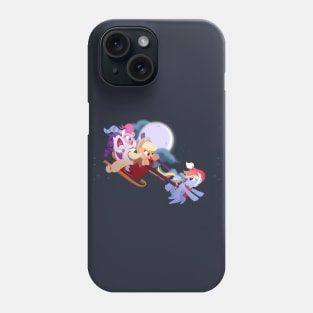 Rainbow Dashing Thru the Snow! Phone Case