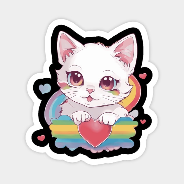 You're the best part of my Life Cat Magnet by animegirlnft