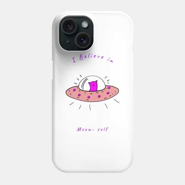 Meow Self Phone Case by ForEngineer