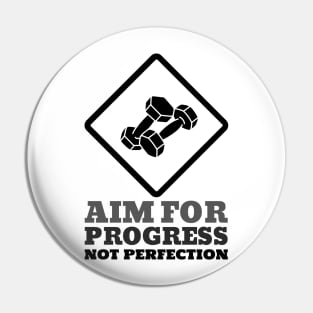 Workout Motivation | Aim for progress not perfection Pin