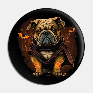 Halloween Bulldog Pin