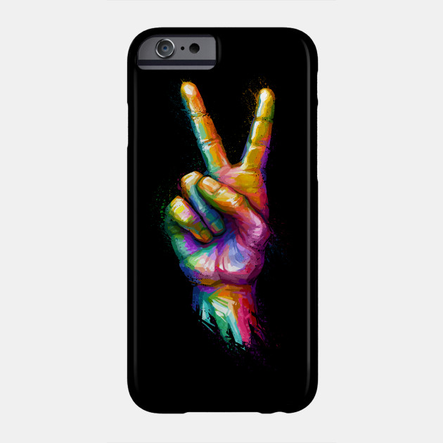 V Sign Hand Gesture For Peace Or Victory Peace Phone Case