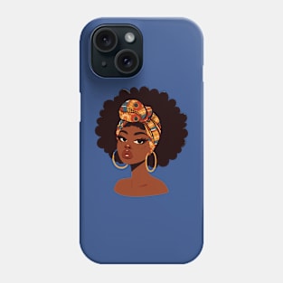 Afrocentric Woman With Afro Hair Phone Case