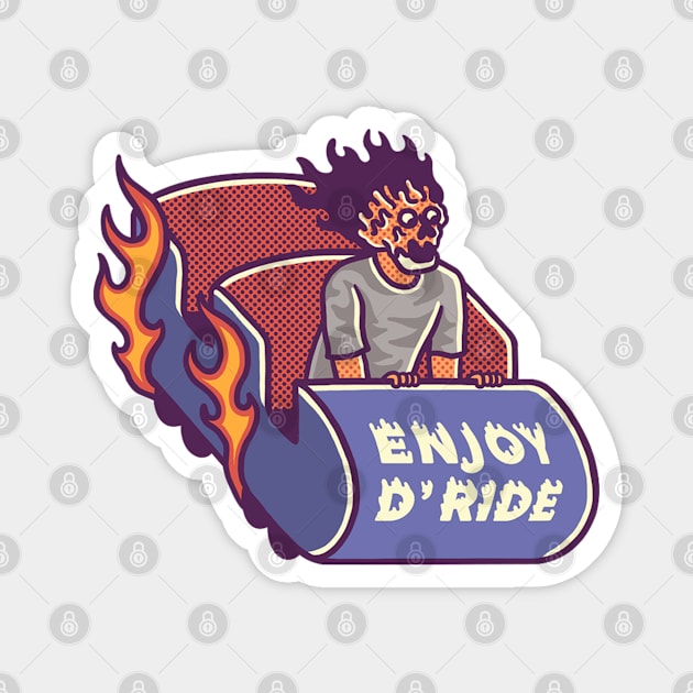 Enjoy the Ride Magnet by Fine Time Studios