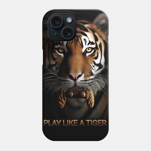 Game tiger Phone Case by KIDEnia