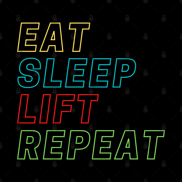 Eat Sleep Lift Repeat by High Altitude