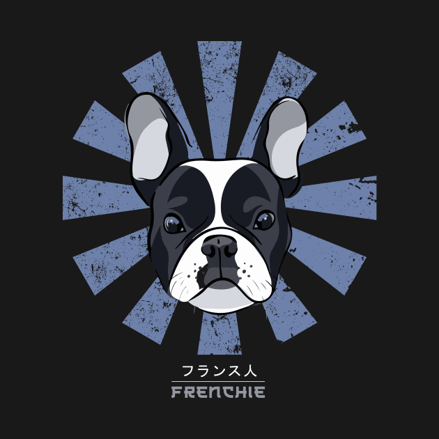Frenchie Retro Japanese French Bulldog by Nova5