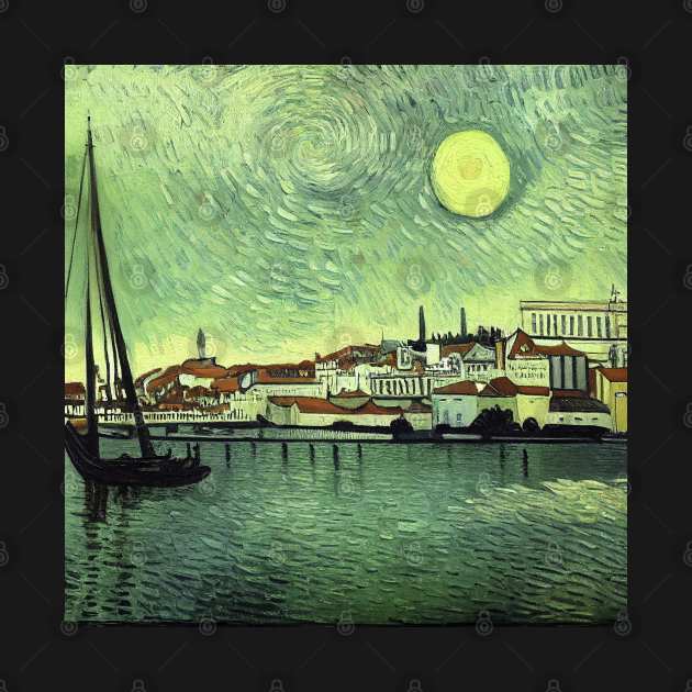 Lisbon cityscape in Van Gogh's style by Classical