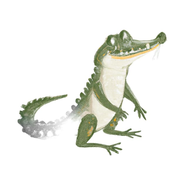 Cute Alligator Drawing by Play Zoo