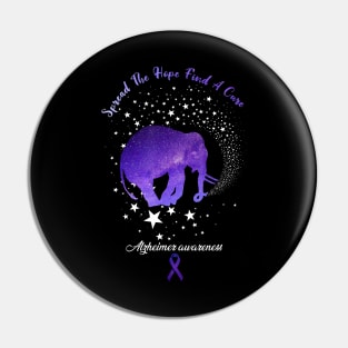 Alzheimer Awareness Spread The Hope Find A Cure Gift Pin