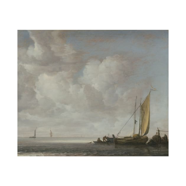 Calm Sea by Simon de Vlieger by Classic Art Stall