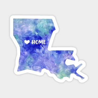 louisiana state map watercolor Watercolour Baton Rouge Magnet