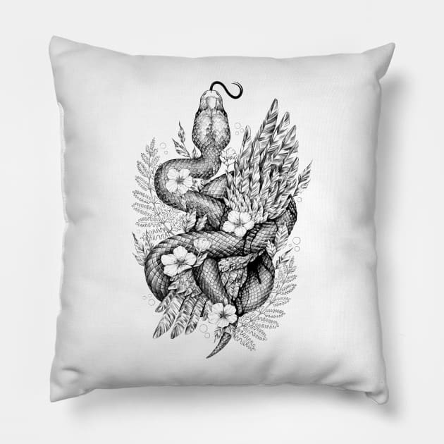 Nature Cruelty Pillow by AStu